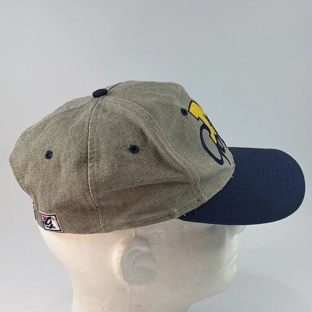 Vintage Michigan Wolverines Hat Cap Snap Back The Game Block M Go Blue 80's
